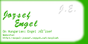 jozsef engel business card